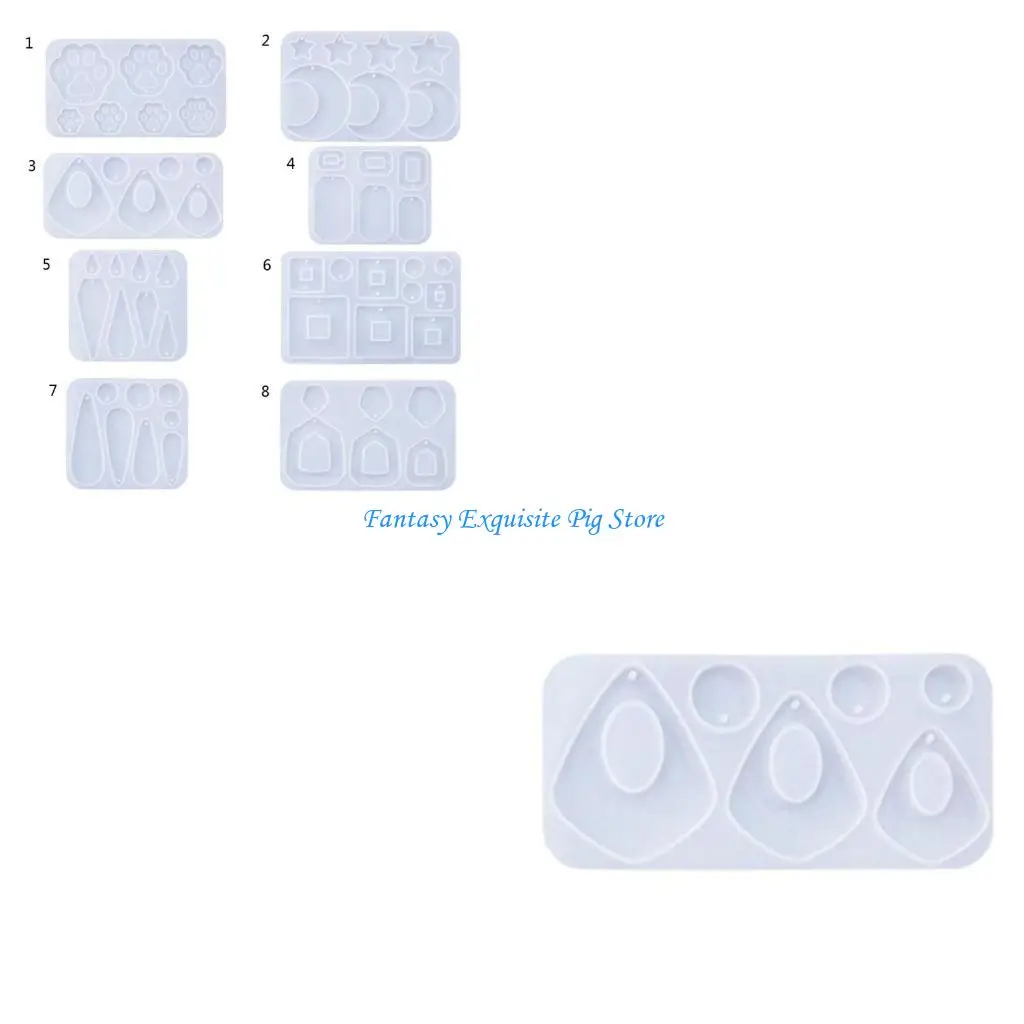 

Модная художественная прочная силиконовая форма с несколькими типами эффектов для создания уникальных ювелирных изделий, дома