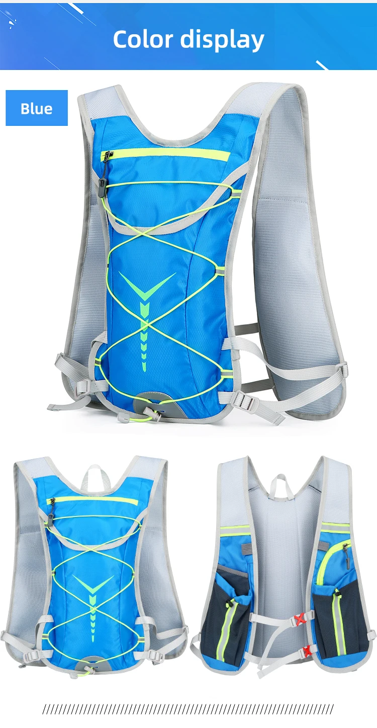 NEW Bike Radfahren Schließen Fitting Blase Rucksack Hydratation Tasche Lagerung Pack Marathon Laufen Jogging Knapsack Ultra Licht Wasserabweisendes Gewebe Triathlon Mini Rucksack – Detail 23