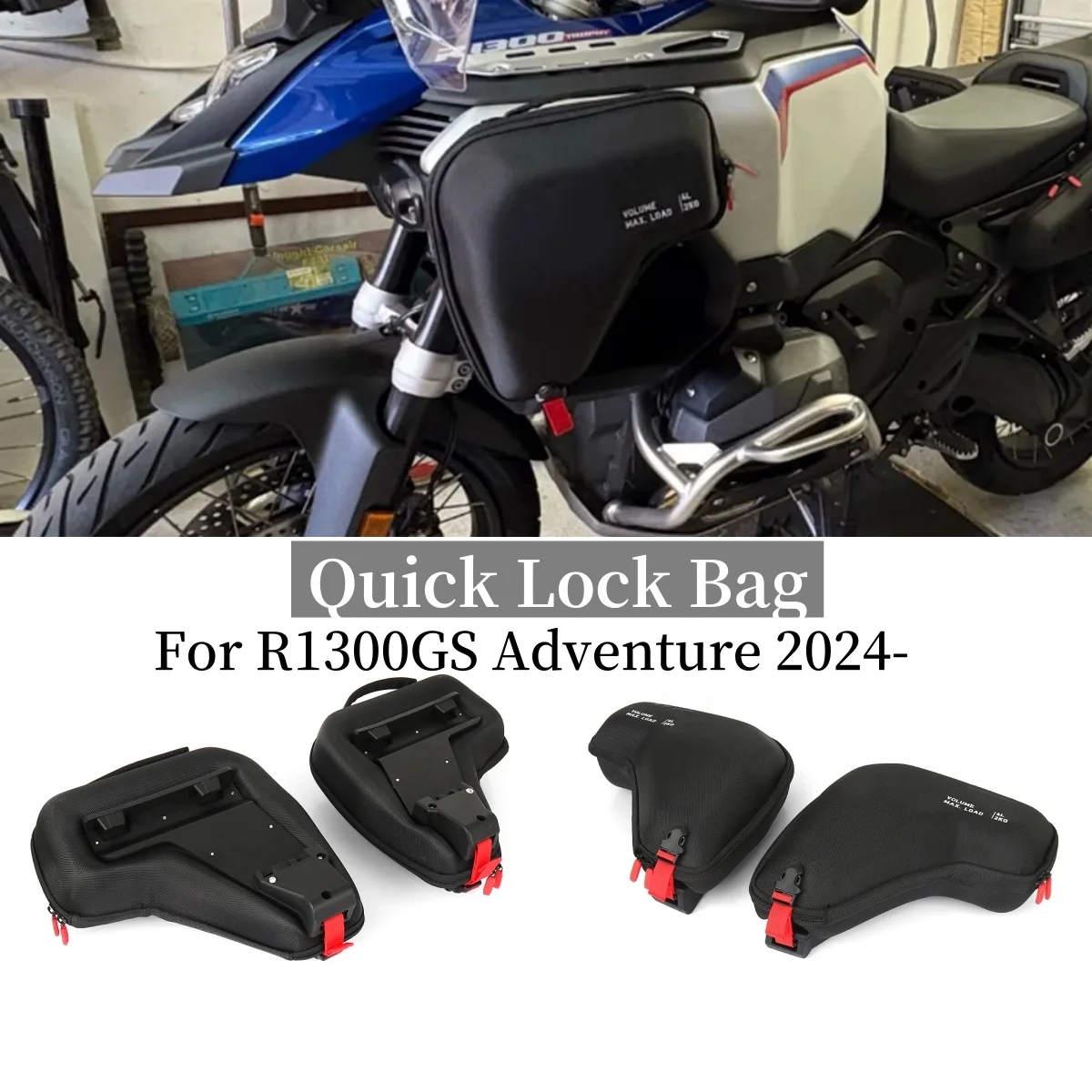 �y�Z�[�����zR1300GS�A�h�x���`���[�o�C�N�p�N�C�b�N���b�N�T�C�h�o�b�O���E���W�G�[�^�[�J�E���o�b�O1�y�A BMW R 1300 GS ADV R1300GSA 2024-�Ή�