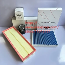 3pcs/set Filter Set for EXEED VX,TXL 2.0T Air,Oil,Cabin Filter