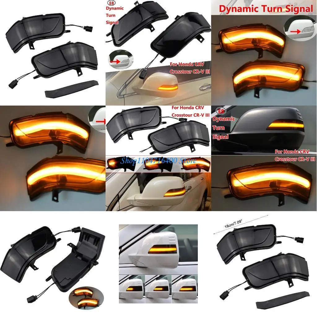 

y1gd Car Accessories Led Side Mirrors Sequential Dynamic Turn Light for CRV RE1 RE2 RE4