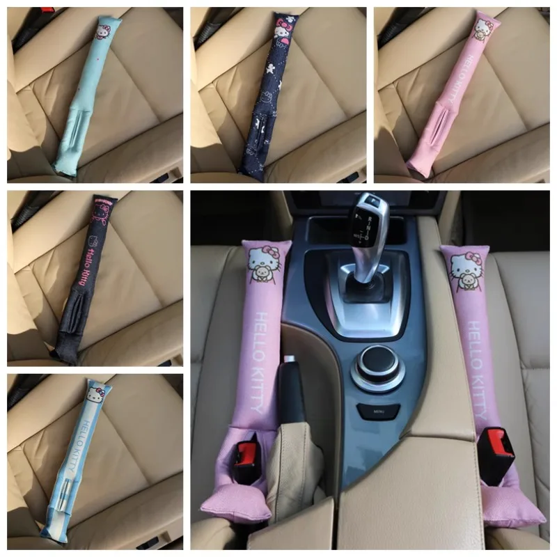 

Hello Kitty Car Seat Gap Filler Soft Styling Padding Leather Leak Pads Plug Spacer Car Accessories Interior Organizer