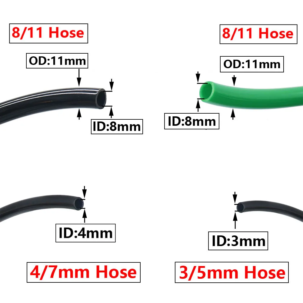 10/20/50M 4/7mm wąż podlewanie ogrodu 8/11mm 3/5mm 1/4 \