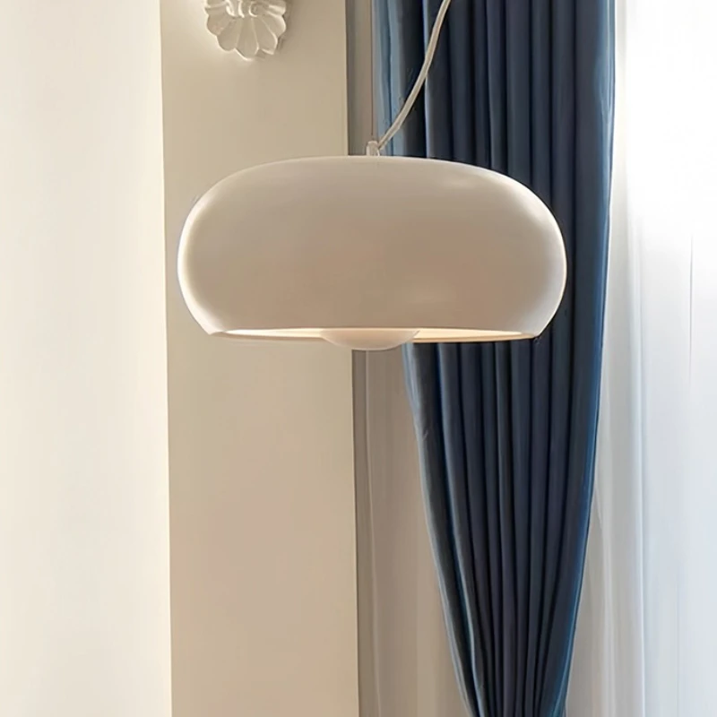 

SANDYHA LED Pendant Light French Retro Design with Elliptical Glass Lampshade Ideal for Living Room and Dining Table Decoration