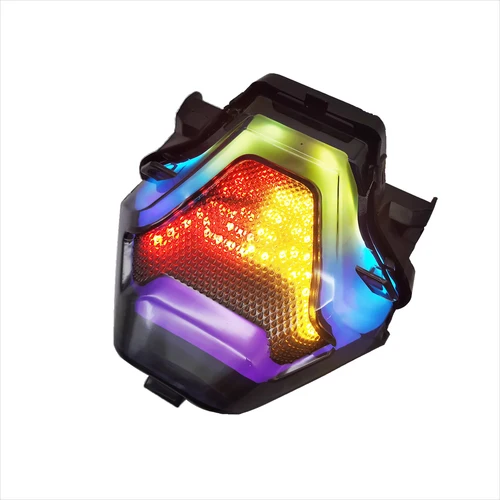 Imagen 2 del producto Adecuado para Yamaha R3 R25 MT03 MT07MT-25 luz trasera decoración LED luz de freno conjunto de luz de freno Control de aplicación