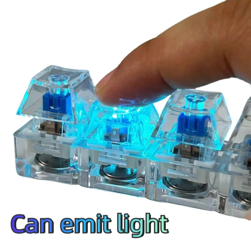 New 3/4/9 Keys Finger Keyboard Keycap Stress Relief Fidget Keychain Pass The Time Gadget Decompression Toy Adult