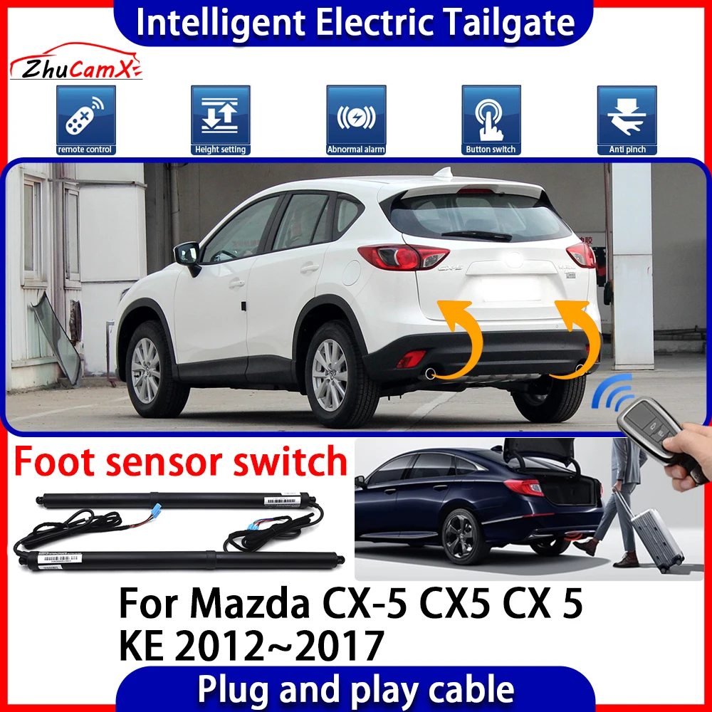 ZhuCamX Automatic Lifting kit Opening Trunk Intelligent Electric Tail Gate Lift Tailgate for Mazda CX-5 CX5 CX 5 KE 2012~2017