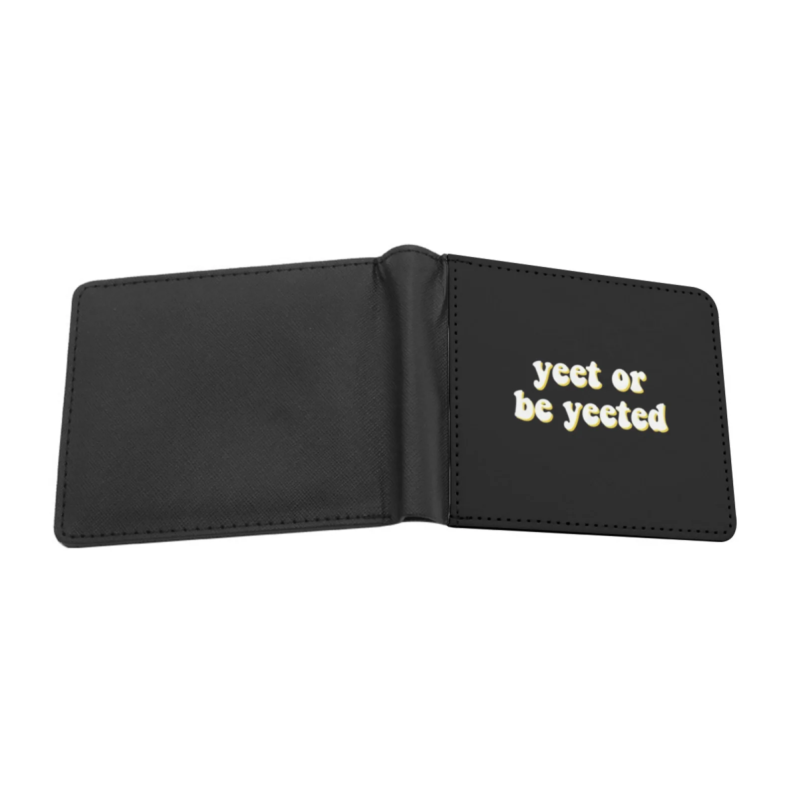 Yeet Or Be Yeeted Dank Yeet Meme For Gamer Black Color T Shirt Men Wallets Card Man Wallet Short Purse Bi-Fold Personalized