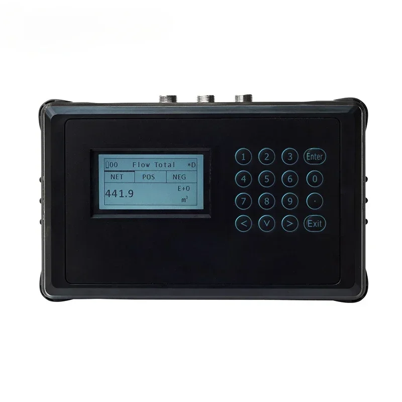 Hot SalesRechargeable Lithium Battery LCD Display Portable Ultrasonic Flowmeter Flow Meters For Water Treatment Ultrapure Pure W