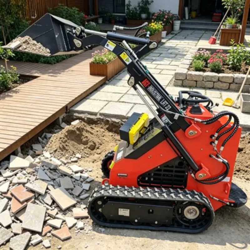 CE EPA Approved Crawler Skid Steer Loader Track Skid Steer Loader Mini Skid Steer Loader for Muddy Ground Construction Project