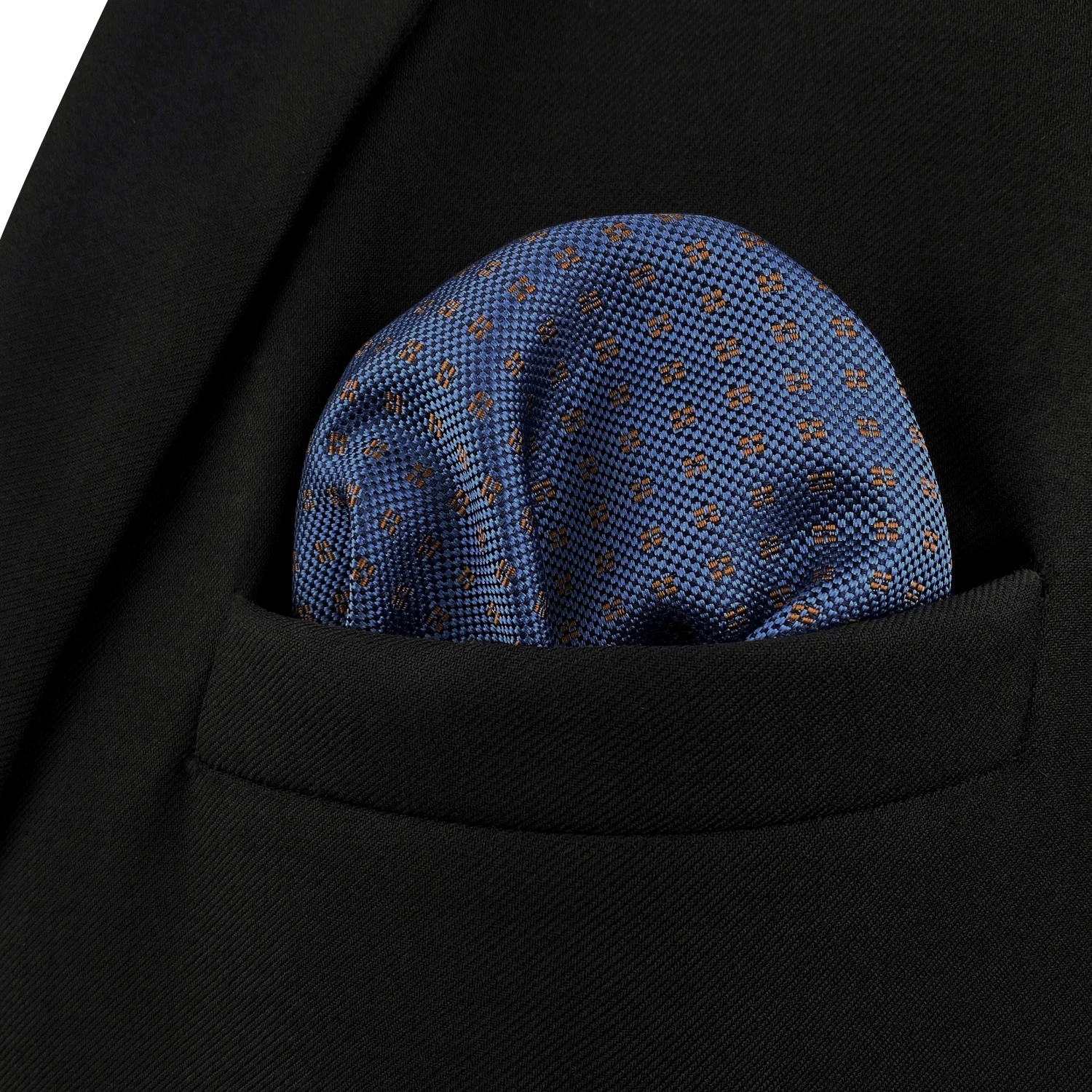 Blue Paisley Solid Dots Mens Pocket Square Wedding Silk fazzoletto Party Hanky Classic Fashion