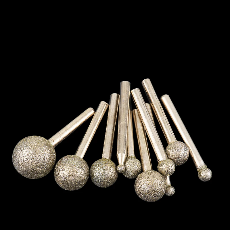 6 mm / 8 mm schachtbal slijpkop kogel dia 6 mm ~ 50 mm bal ronde braam slijpbits