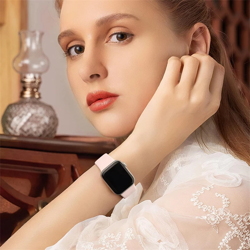 Apple Watch 스트랩 용 실리콘 밴드 44mm 45mm 40mm 41mm 42-38... - 4