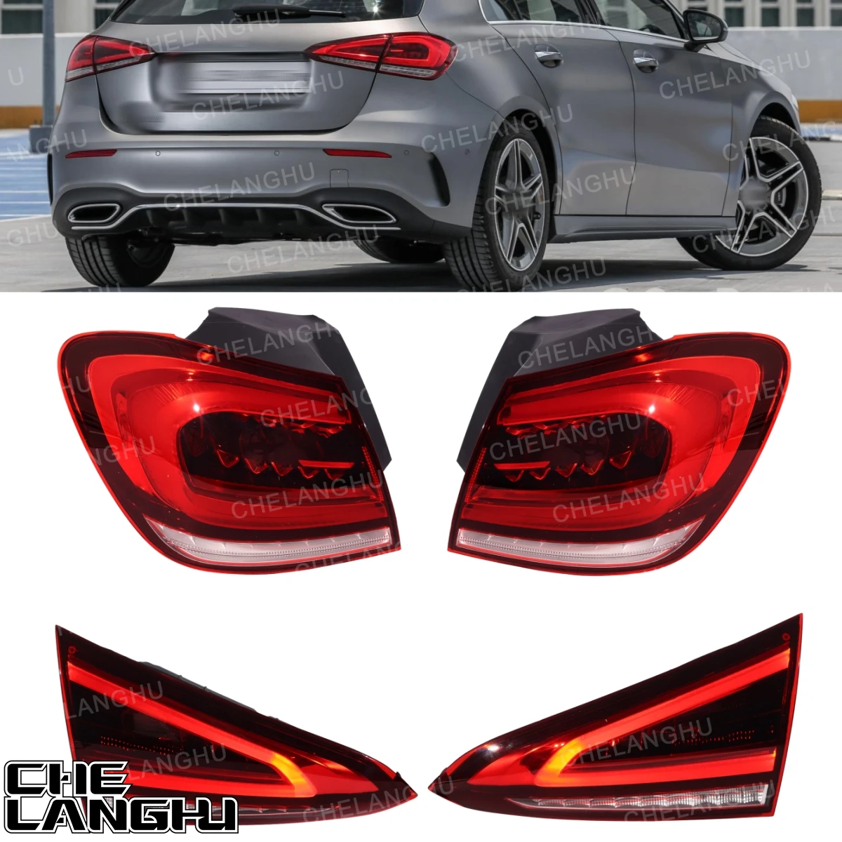 

For Benz W177 LHD European version A200 A200 A250 AMG A35 2018 2019 2020 2021 2022 Car LED Tail Light Rear Brake Lamp