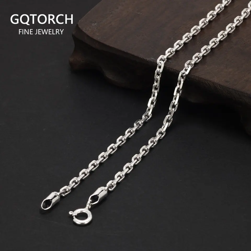 【完売品】s925 Lncs Hook Necklace 3mm Hook Lock O-Ring Chain Fashion Personality S925 Sterling