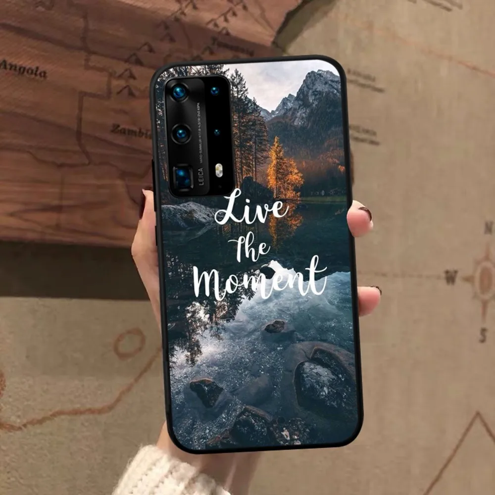 Funda de teléfono con proverbio de viaje para Huawei, P 8 9 10 20 30 40 50 Pro Lite Psmart Honor 10 lite 70 Mate 20lite