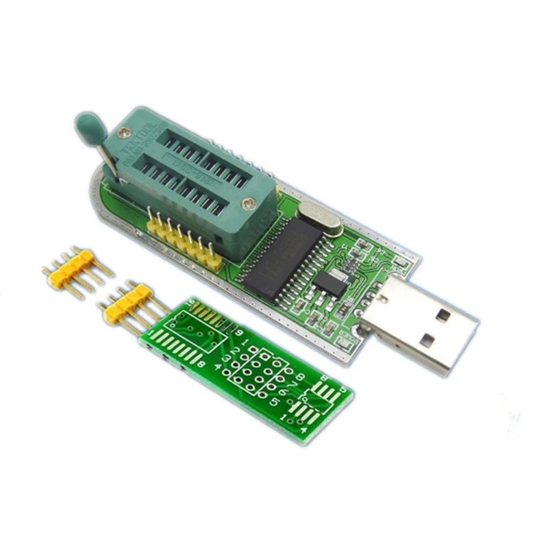 CH341A 24 25 ซีรีส์ EEPROM แฟลชโปรแกรมเมอร์ USB โมดูล SOP8 คลิปทดสอบ Dropship
