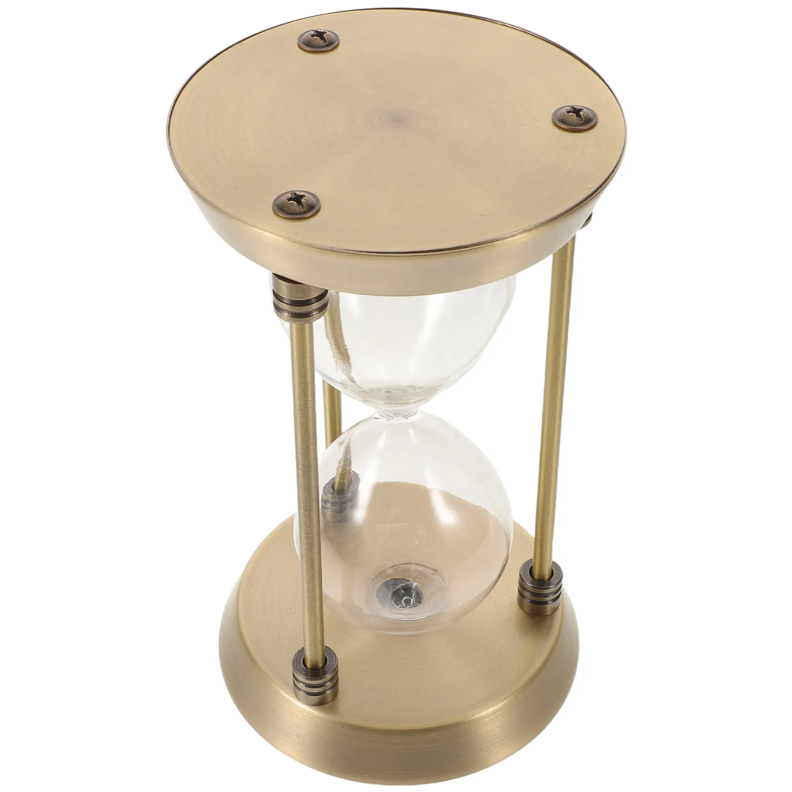 Decorative Sand Timer Fillable Metal Hourglass 7 Inch Vintage Style Empty Sand Hour Glass Desk Decoration Wedding Ceremony DIY