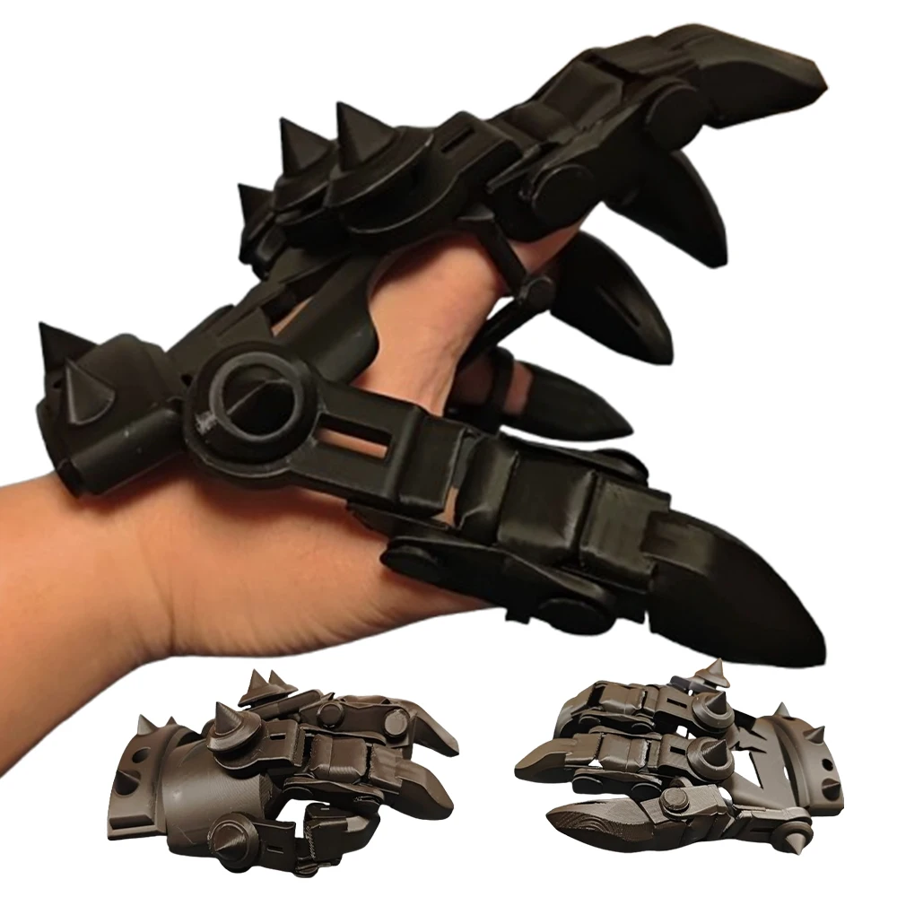 

Tactical 3D-Printed Gloves Airsoft Cosplay Wearable Five-Finger Armor Gauntlets Outdoor CS Halloween Role-Playing Equipment