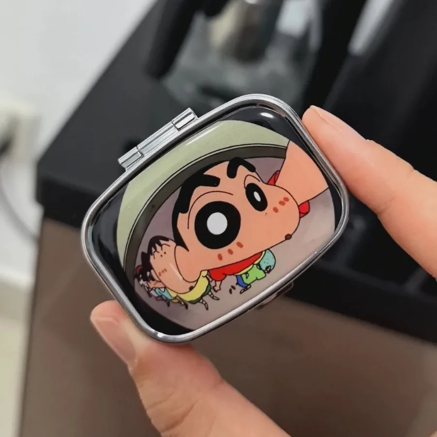 Crayon Shin-chan Mini Sealed Metal Tin Box Moisture Proof Pocket Candy Pill Travel Storage Container for Anime Fans 짱구는 못말려 1 s view 2