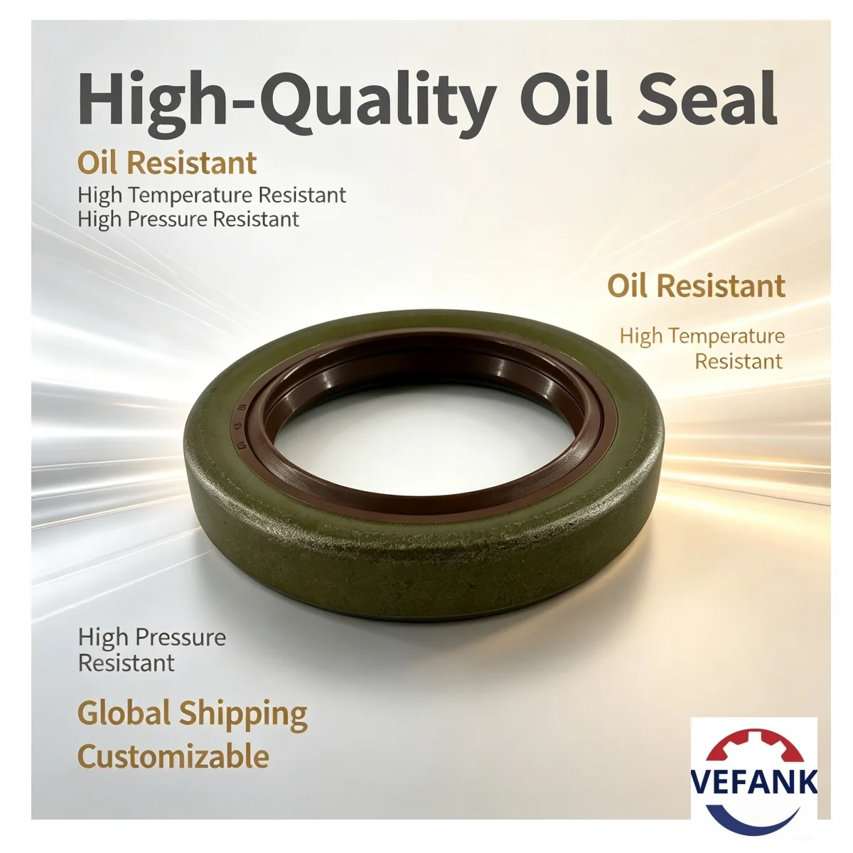 TA 45*65*10 mm, Oil Seal NBR double-sided iron shell structure, oil-resistant and wear-resistant, high-quality automotive parts.