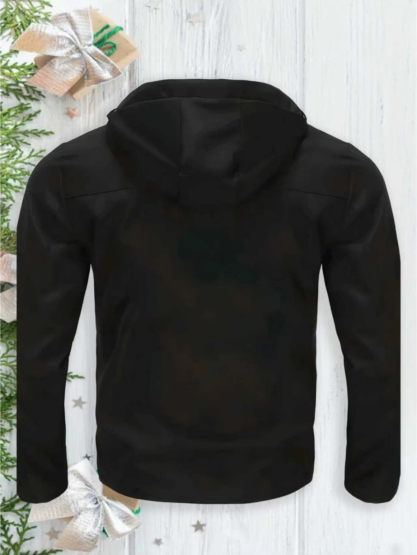 Herren Maßgeschneiderte Kapuzenjacke Langlebiger Nicht-Elastischer Stoff Personalisierte Anpassung Streetwear Mode Oberbekleidung – Detail 4