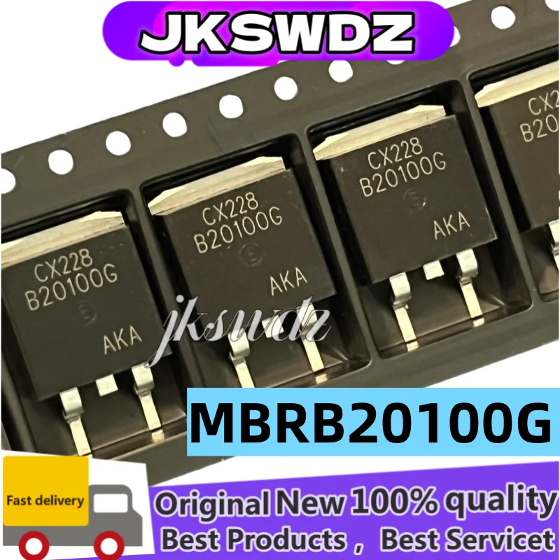 10PCS/LOT B20100G MBRB20100CT TO-263 100V 20A SMDJSWDZ
