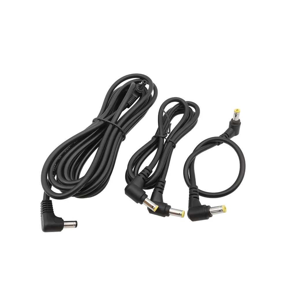 1Pcs 5.5 x 2.5mm Male to 5.5 x 2.5 MM Male DC Power Cable Plug Supply Adapter Compatible 5.5x2.1mm 30cm/50cm/100cm/300cm
