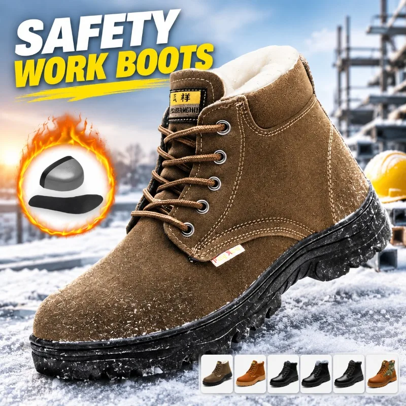 safety-work-shoes-men-steel-toe-anti-puncture-winter-fleece-high-top-welding-puncture-resistant-anti-scald-work-boots