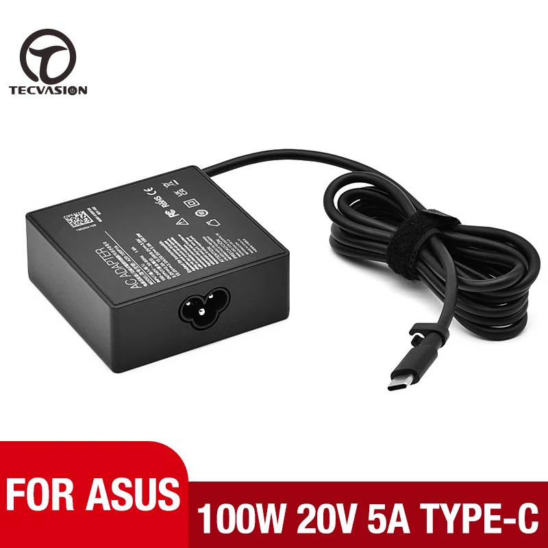 20V 5A 100W USB Type C AC Adapter Laptop Charger For Asus Zenbook 14 Flip OLED UN5401 UN5401RA UN5401QA UP5401EA UP5401ZA Power