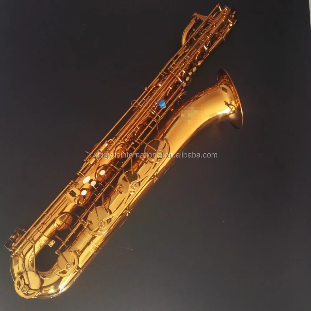 baritone saxophone coffee gold professional model