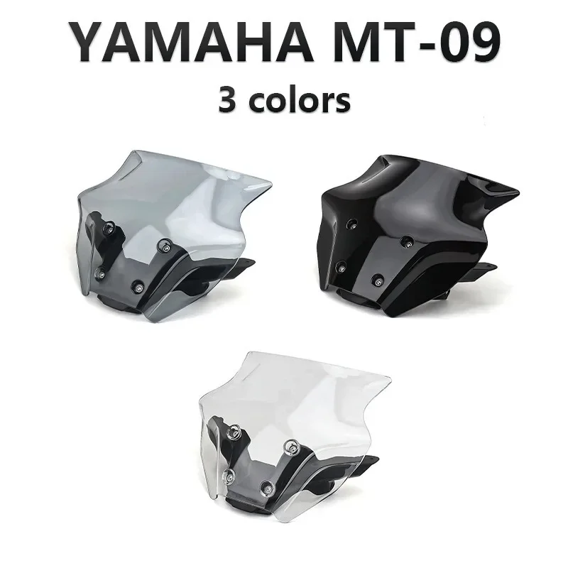 For Yamaha MT-09 2024 Motorcycle Tuning Accessories Windshield Windshield Windproof Protection, Motorcycle Accessories