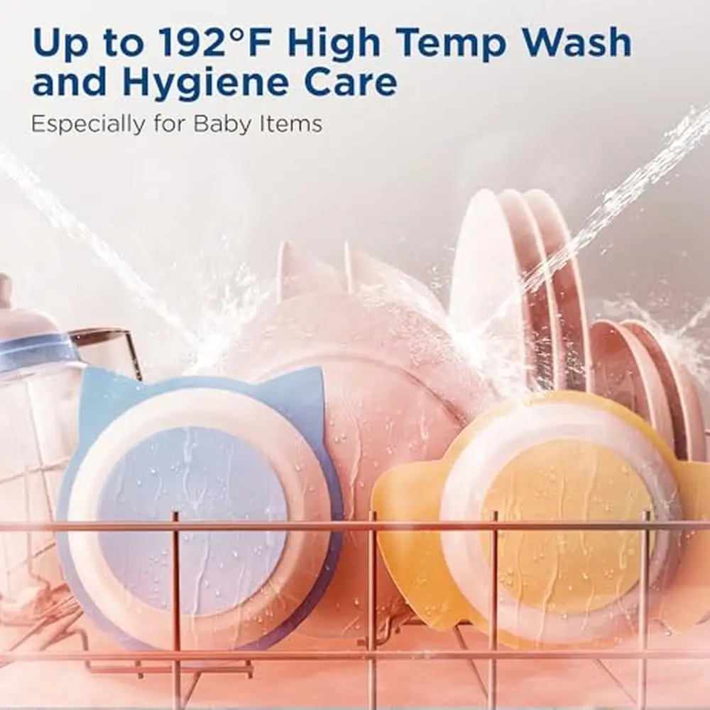 Portable Countertop Dishwasher 7L Detachable Water Tank 6 Program Compact Mini Dishwasher No Installation