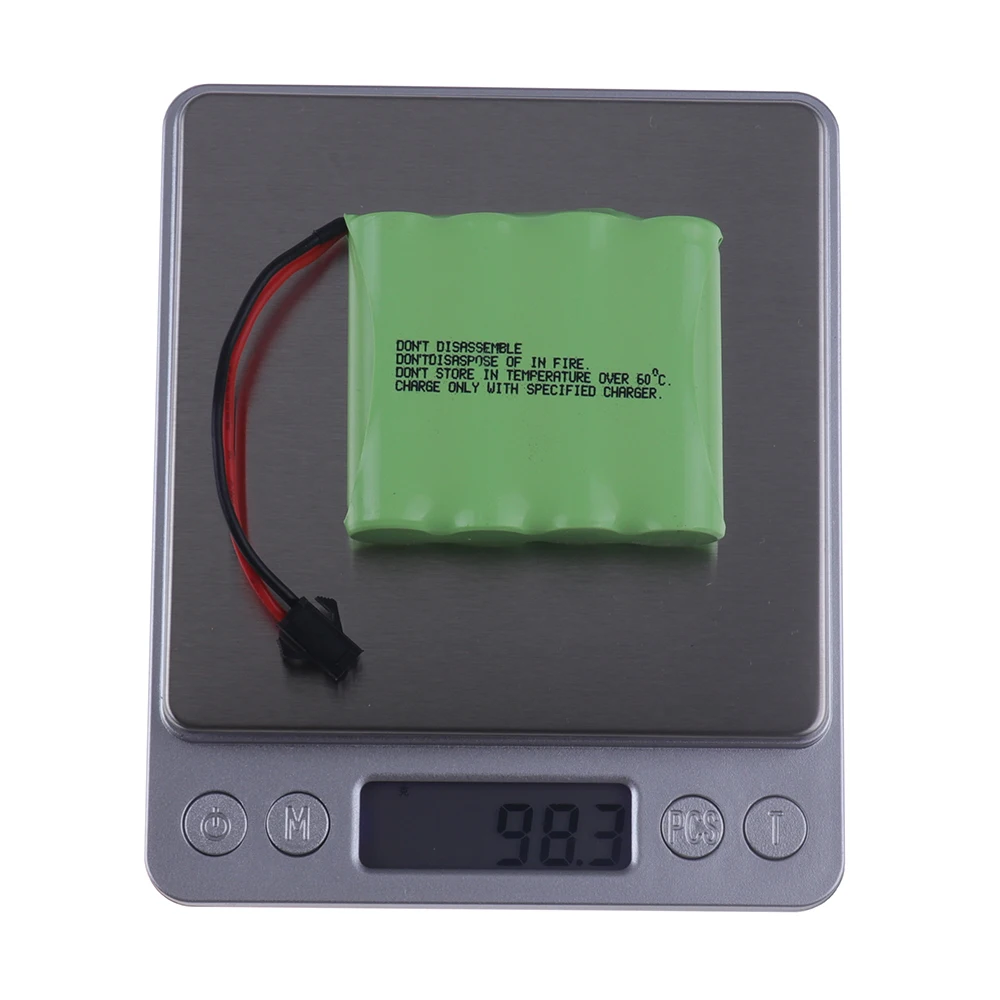 Bateria Recarregável para Brinquedos RC, 4500mAh, 4.8V, Ni-MH, 4 x AA, Bateria Nimh, SM, Tanques, Robôs, Barcos, Armas, 4500mAh