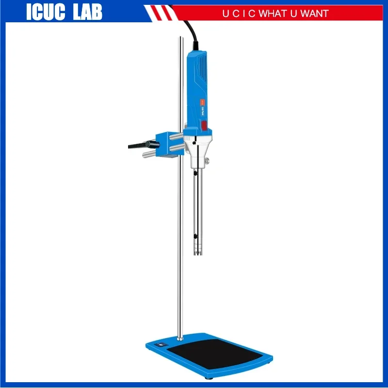 High Quality LCD Screen High Shear 10L Brushless Motor Laboratory Homogenizer Emulsifier With Optional Temperature Probe HR-25 D