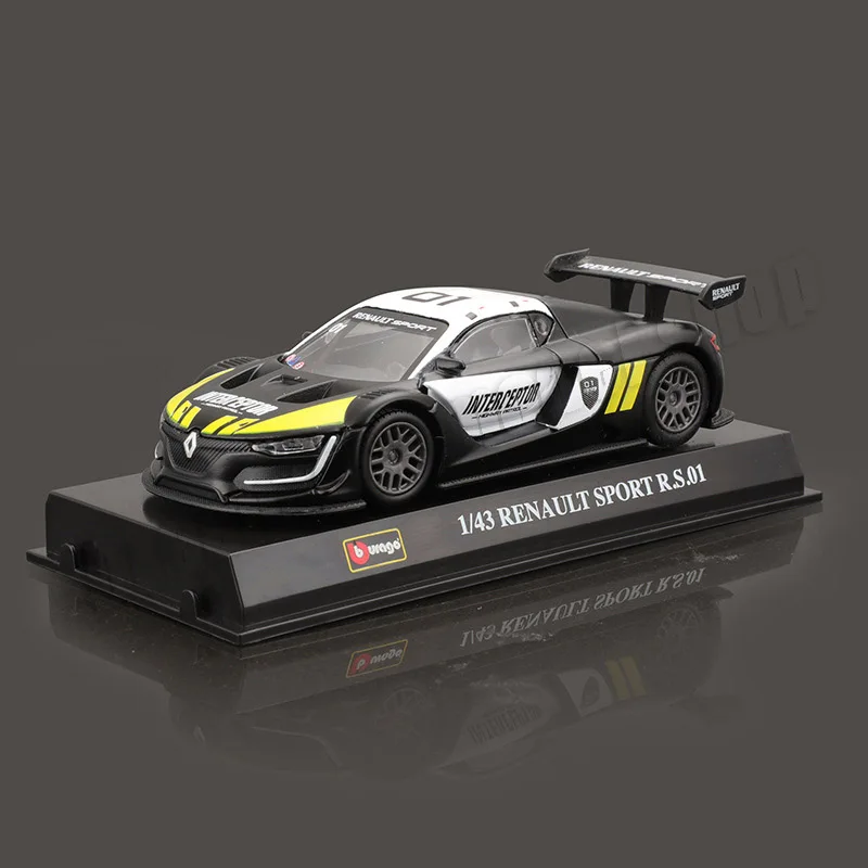 Original Bburago Renault Sport R.S.01 Legierung Druckguss Auto Modell Sammeln Miniatur Autos Modell Spielzeug Kinder Geschenk