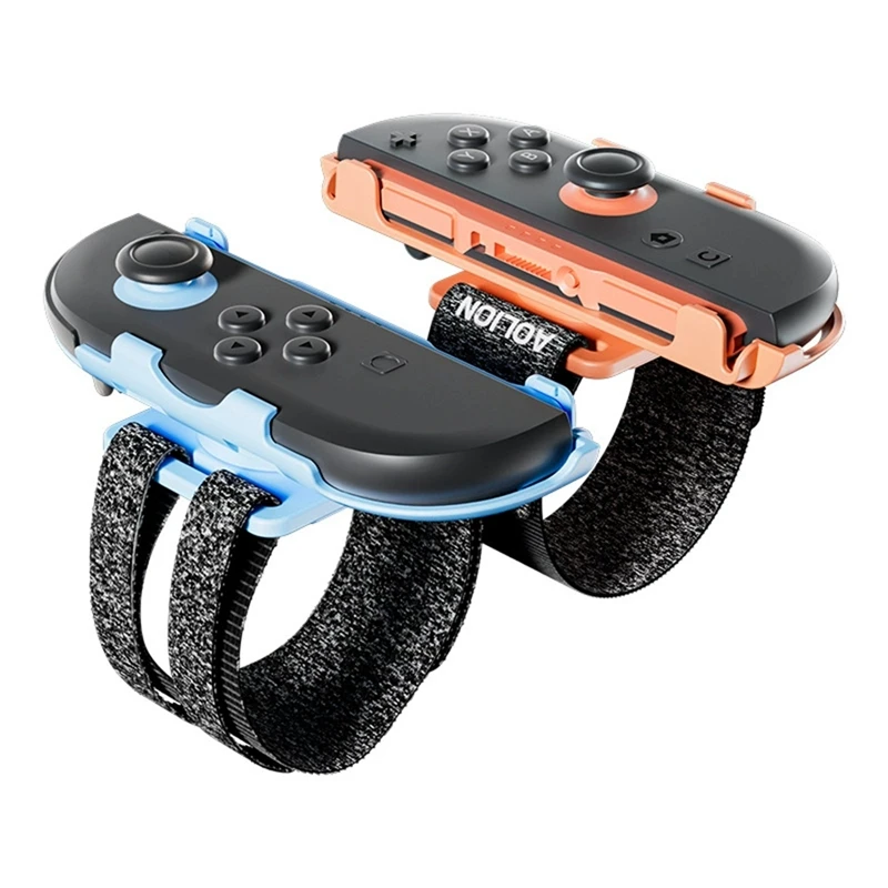 Aolion Game Bracelet Strap for Switch 2 Controller Wristband for NS2 Full Dance Power Joycon Controller Accessories Blue Orange - view 2
