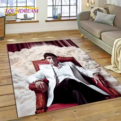 Scarface Tony 3D Printing Movie Rug tappeto per soggiorno camera da letto Home Decor, tappetino antiscivolo decorazione per divano zerbino Kid