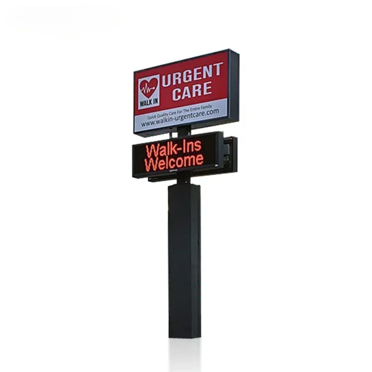 

Outdoor decorative pylon sign Custom design outdoor led advertising steel pylon sign monument logo signs