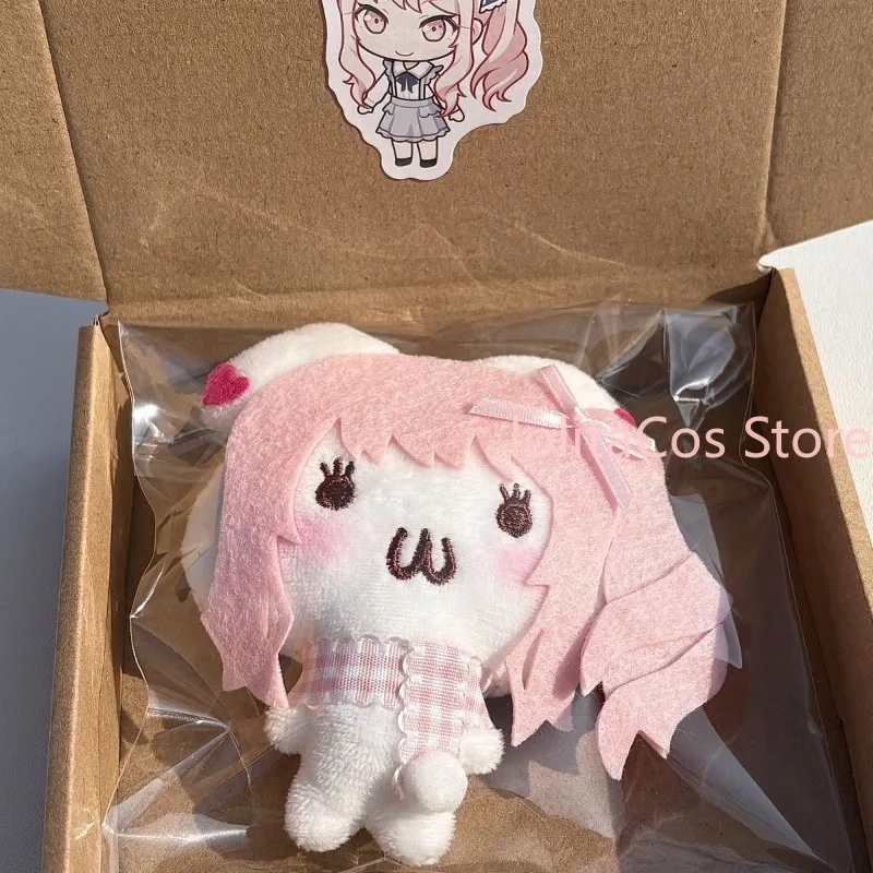 Anime PJSK Project Sekai Mizuki Akiyama Cute Bunny Plush Keychain Pendant Bag Charm Handmade Plushie Toy Pink Girl Birthday Gift view 2