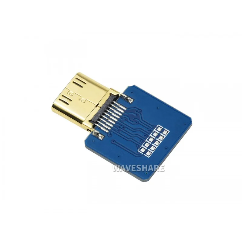 Waveshare Micro/Mini Hdmi-Compatibel Adapter Voor Diy Hdmi-Compatibele Kabel Horizontale/Rechte Connector