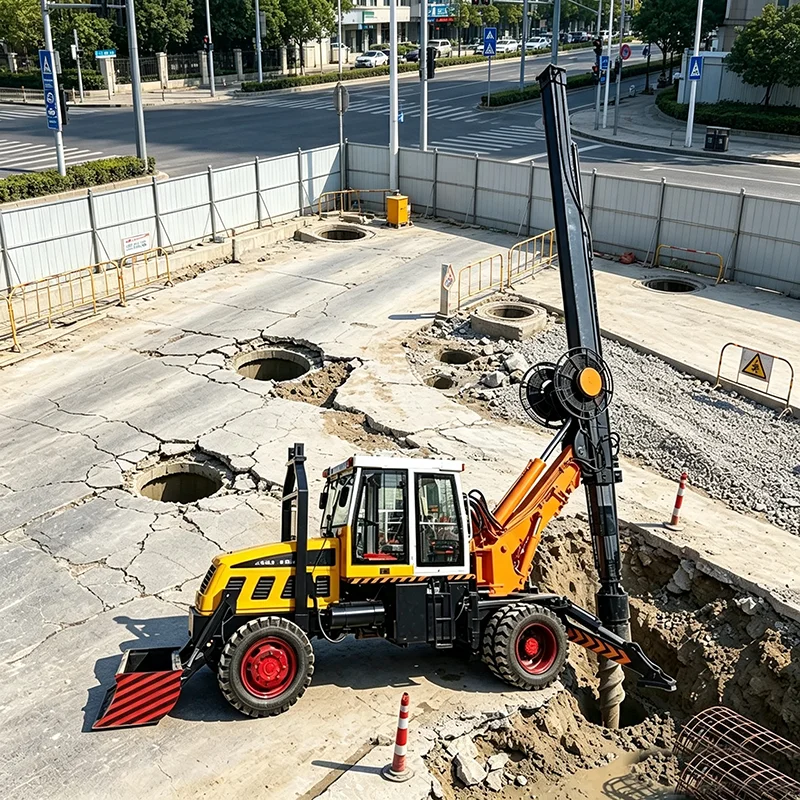 Mobile Crawler Rotary Drill Rig Rotary Piling Equipment for Highway and Railway Foundation Project