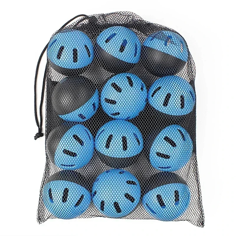 5pc Baseballs Practice Balls Softball Training Plastic 16 Holes Hollow Airflow For Indoor Outdoor Lightweight Hitting