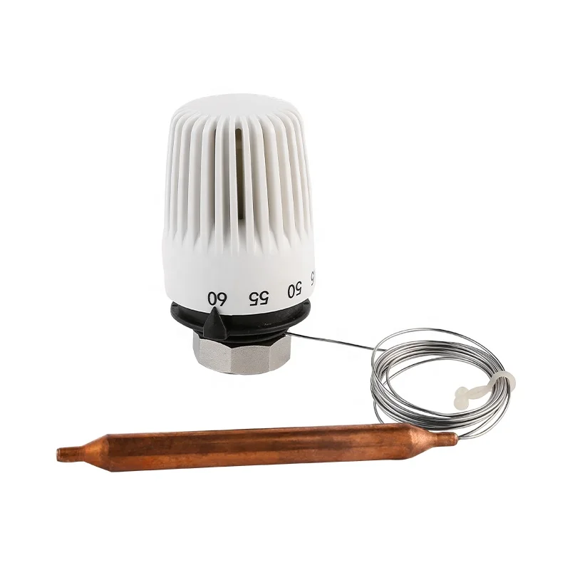 

ATV&UTVFactory Price Modern Brass Auto Thermostatic Head with Remote Sensor for Apartment Radiator Valve