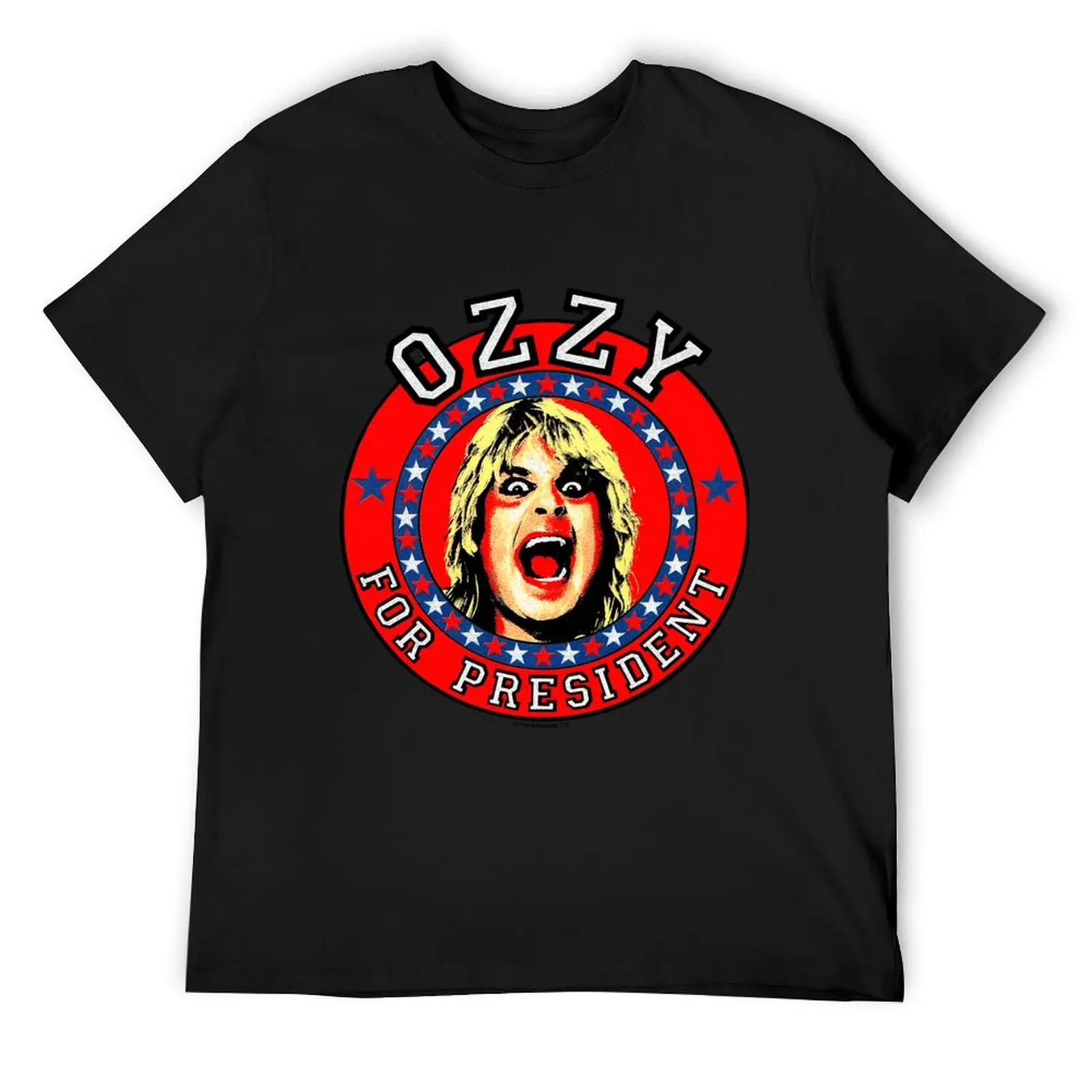 

ozzy for president T-Shirt cotton graphic tees quick-drying Short sleeve tee men