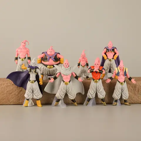 8 stks/set Dragon Ball Z Majin Buu Figuur Speelgoed DBZ Super Saiyan Action Beeldje Anime Collection PVC Model Poppen Verjaardagscadeau Kid
