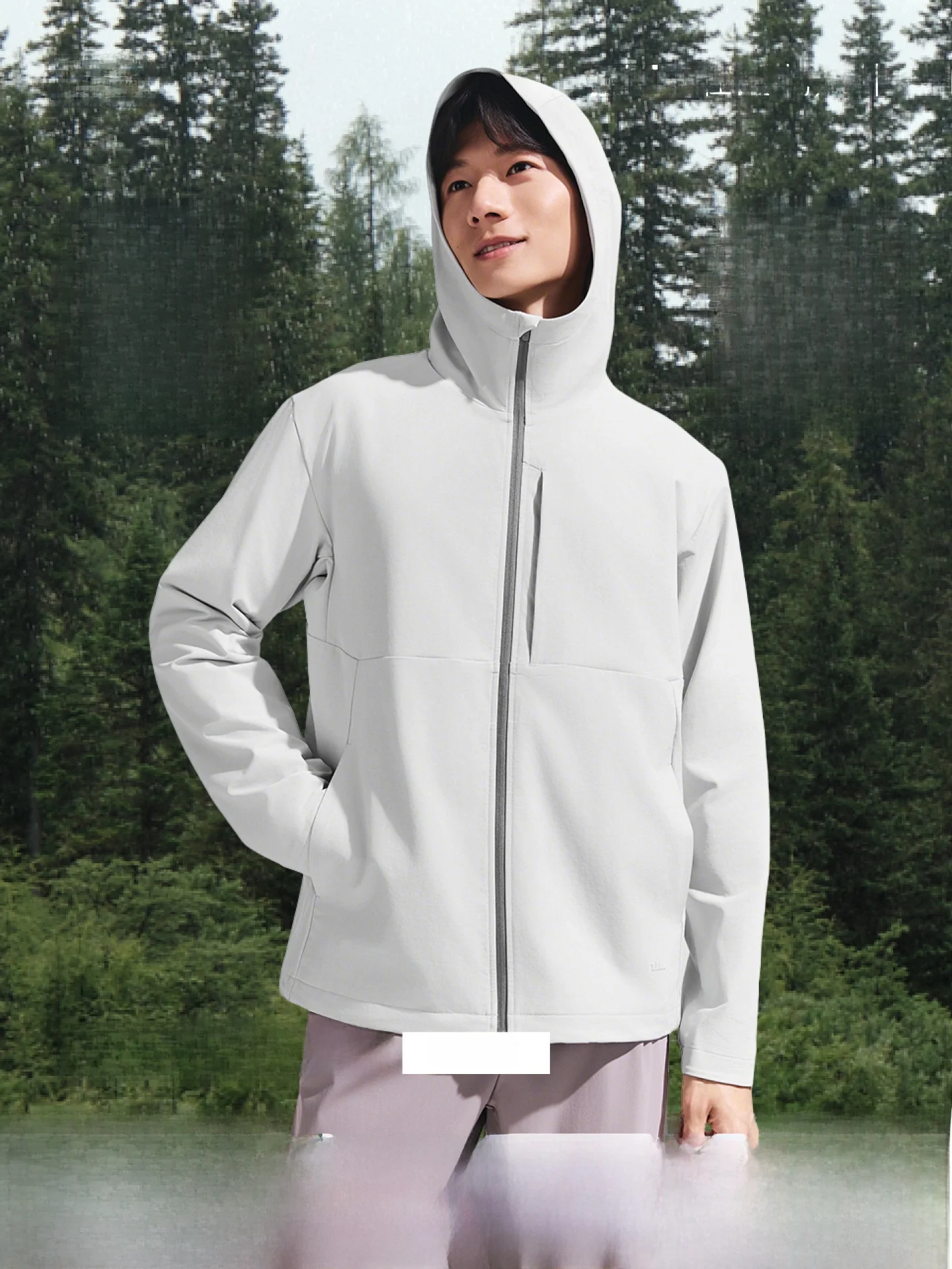 

Высокоэластичная мужская куртка для активного отдыха: ветрозащитная, водонепроницаемая, износостойкая, дышащая, с капюшоном, приталенного кроя