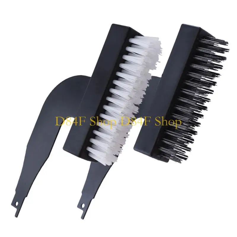 D84F Miniature Wire Brush Nylon/Steel Cleaning Detail Polishing Metal Rust Brush