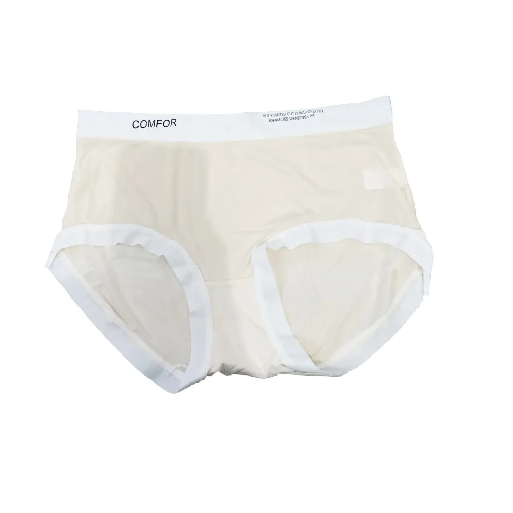 Letter Printed Summer Ice Silk Panties Thin Cotton Crotch Seamless Ice Silk Briefs Underwear Female Lingerie