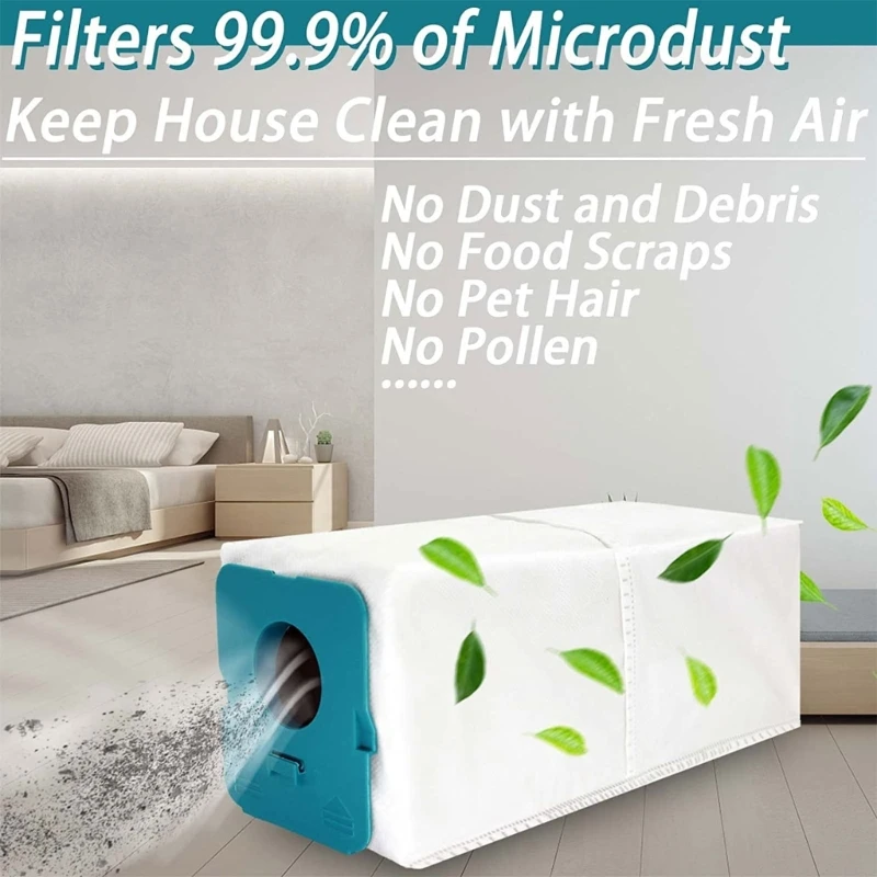 VS20A95923W أكياس سلة المهملات طائرة نظيفة محطة مكنسة كهربائية قابلة لإعادة الاستخدام كيس النفايات دروبشيب